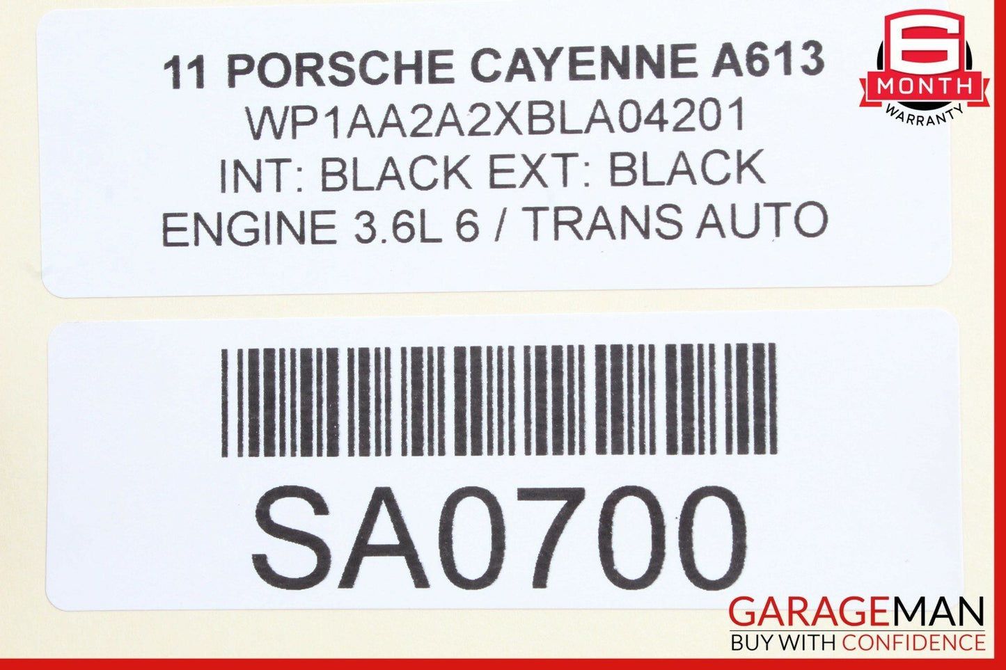 11-17 Porsche Cayenne 958 Rear Subframe Sub Frame Crossmember Cradle Support