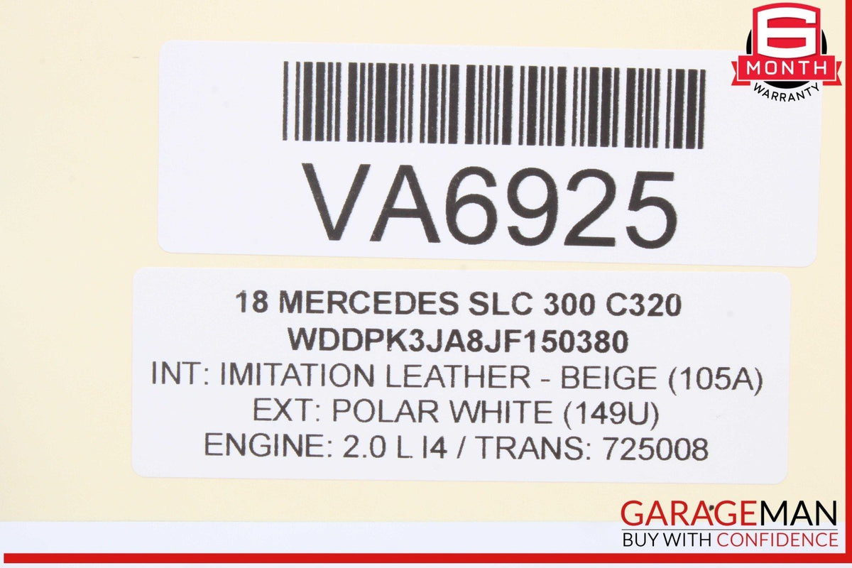 12-20 Mercedes R172 SLC300 Rear Left or Right Side Suspension Upper Control Arm