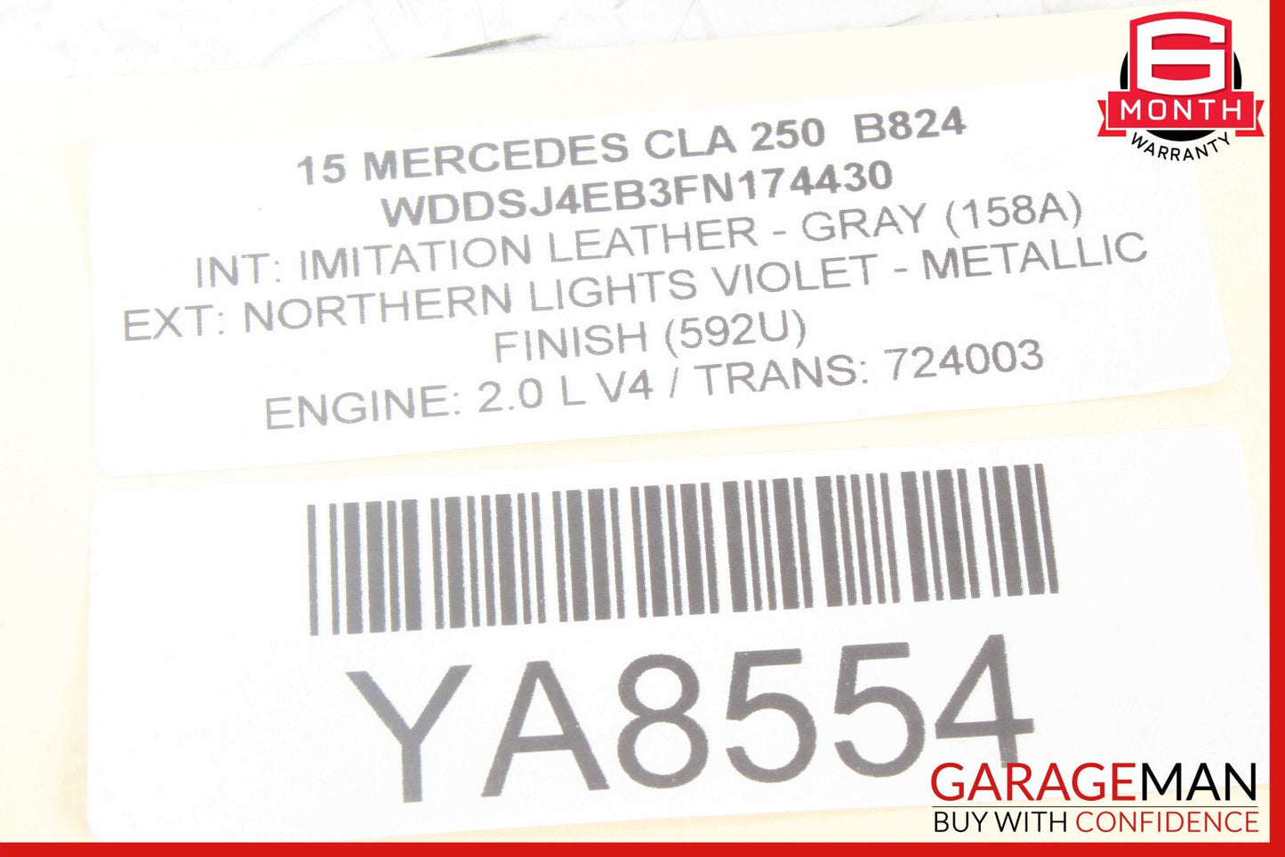 14-19 Mercedes W117 CLA250 Front Center AC A/C Air Vent Nozzle Trim Grill OEM
