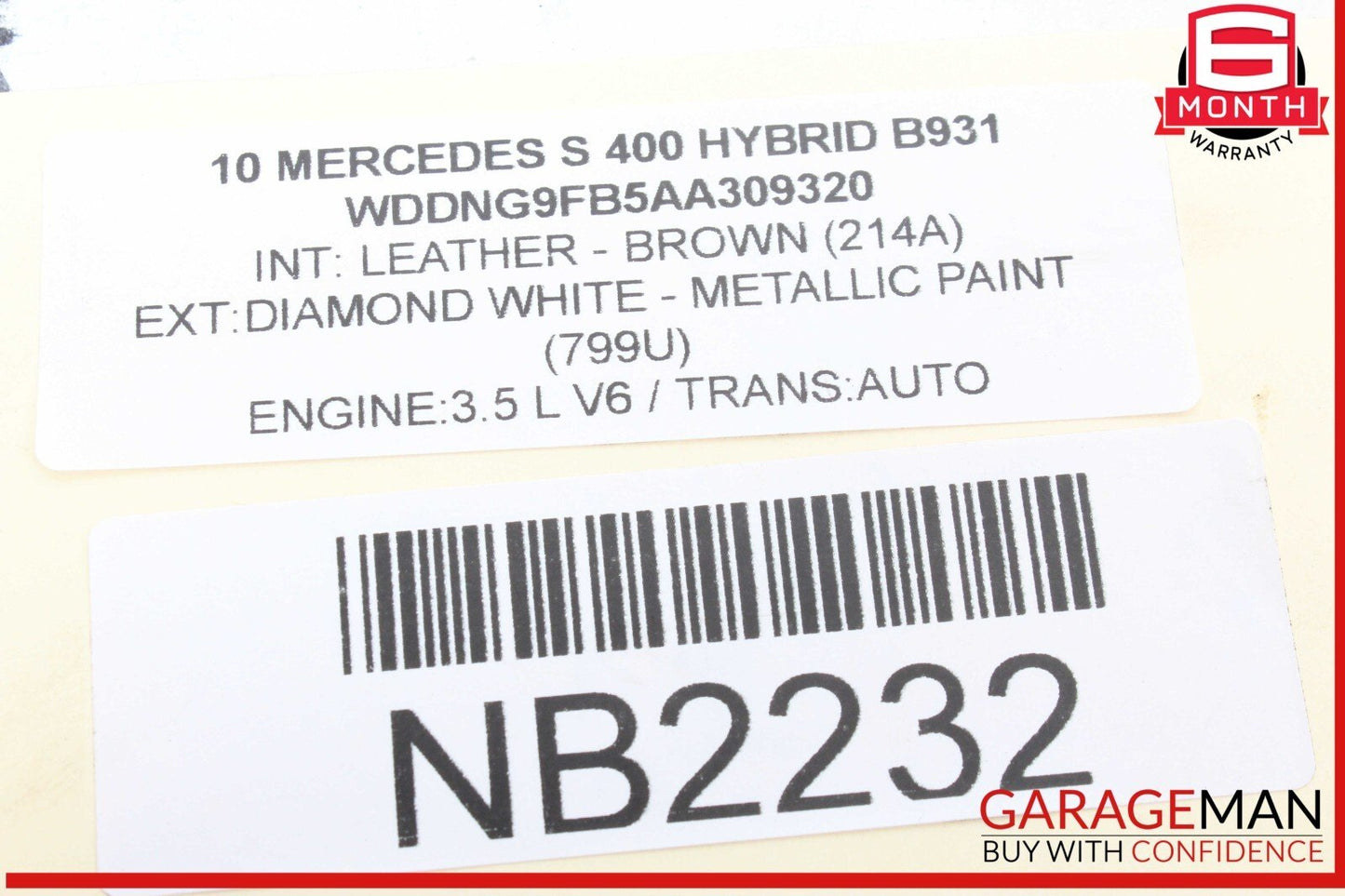 10-13 Mercedes W221 S400 Hybrid Power Steering Fluid Reservoir 2214660302 OEM