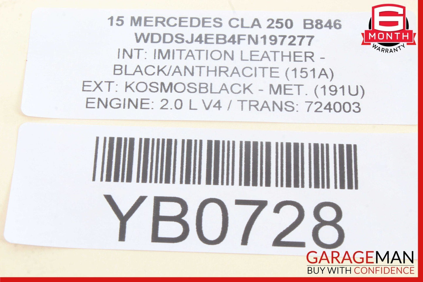 14-19 Mercedes W117 CLA250 Front Center AC A/C Air Vent Nozzle Trim Grill OEM