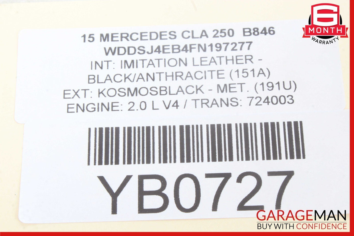 12-20 Mercedes W117 CLA250 CLA45 AMG Parking Brake Release Handle 2469050451 OEM