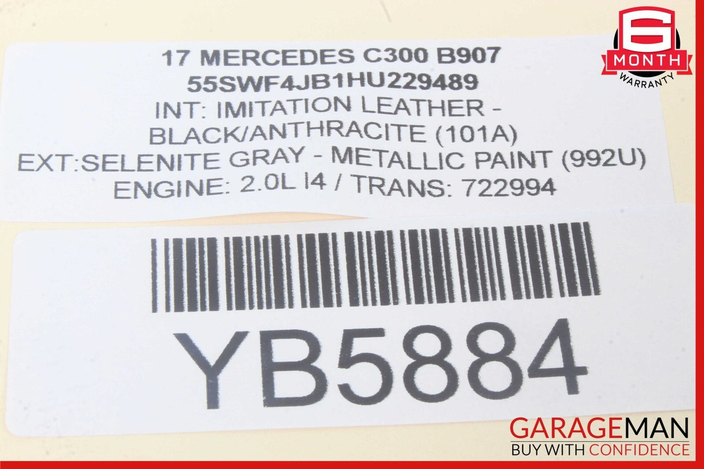 15-18 Mercedes W205 C300 Front Right Side Door Control Module Unit OEM