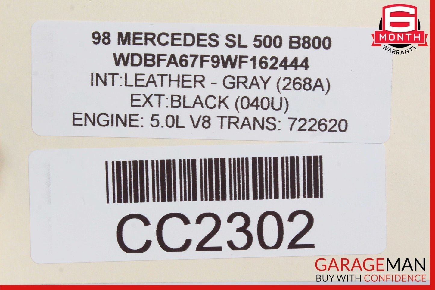 95-98 Mercedes R129 SL600 SL500 Rear Differential Diff Axle Carrier 2.65 OEM