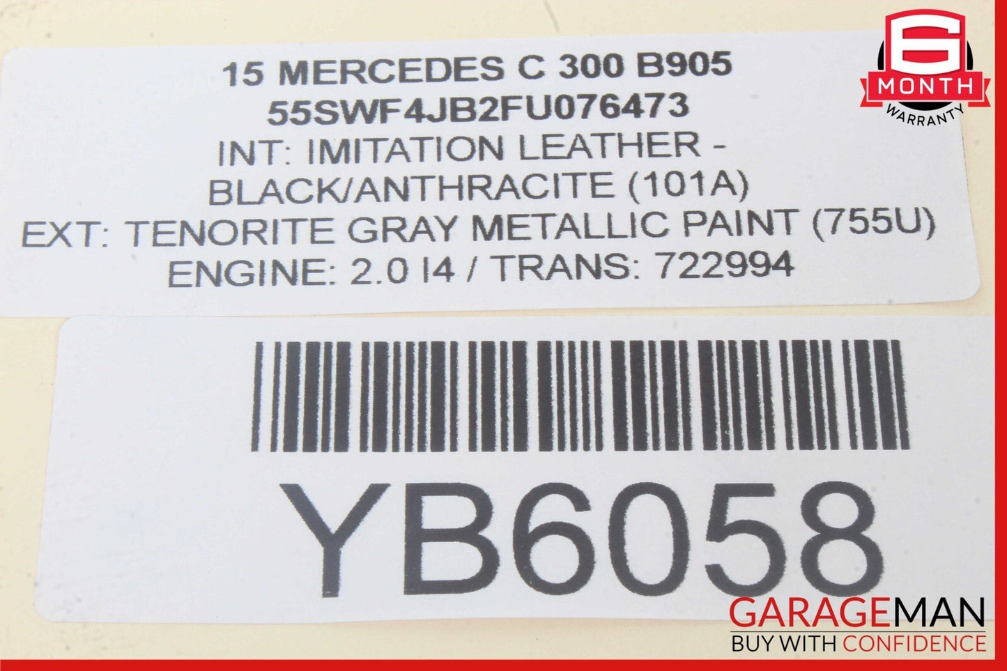15-18 Mercedes W205 Front Left Driver Side Door Control Module