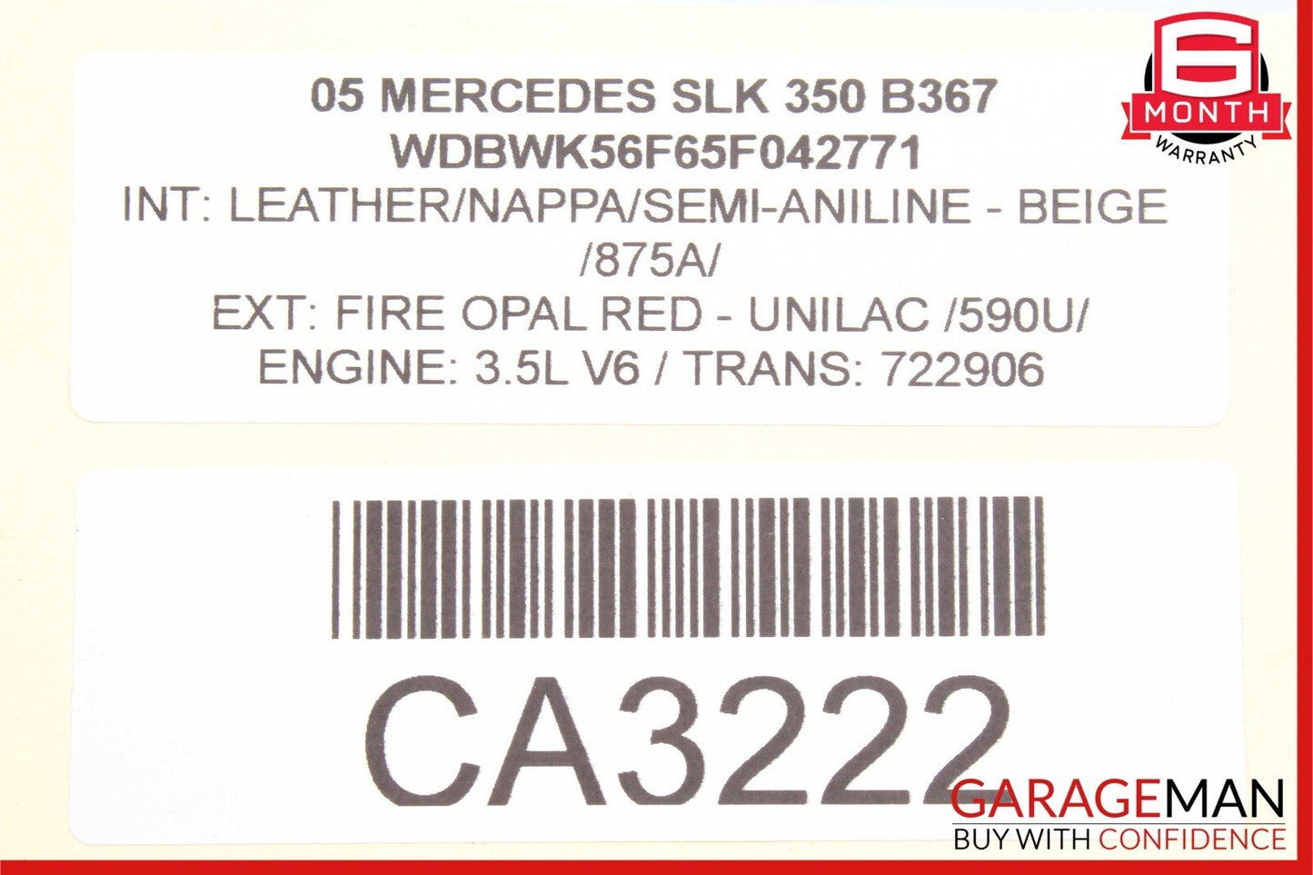 05-08 Mercedes R171 SLK350 CLK320 ABS Anti Lock Brake Pump ESP 0345455932 OEM
