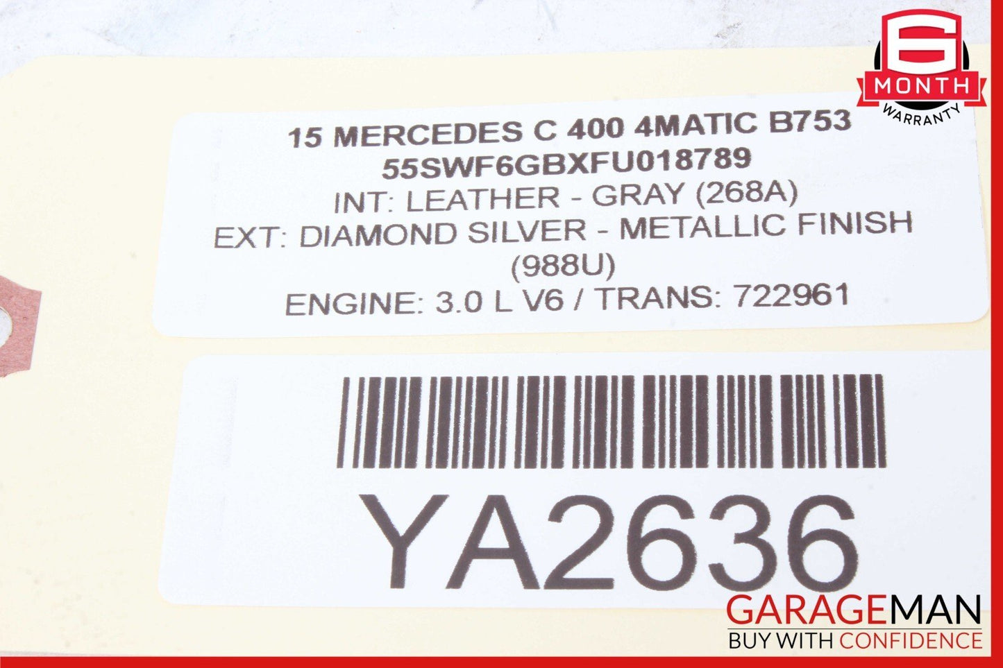 15-20 Mercedes W205 C400 GLC43 AMG Left Dash Air A/C Vent Grill Cover Trim OEM