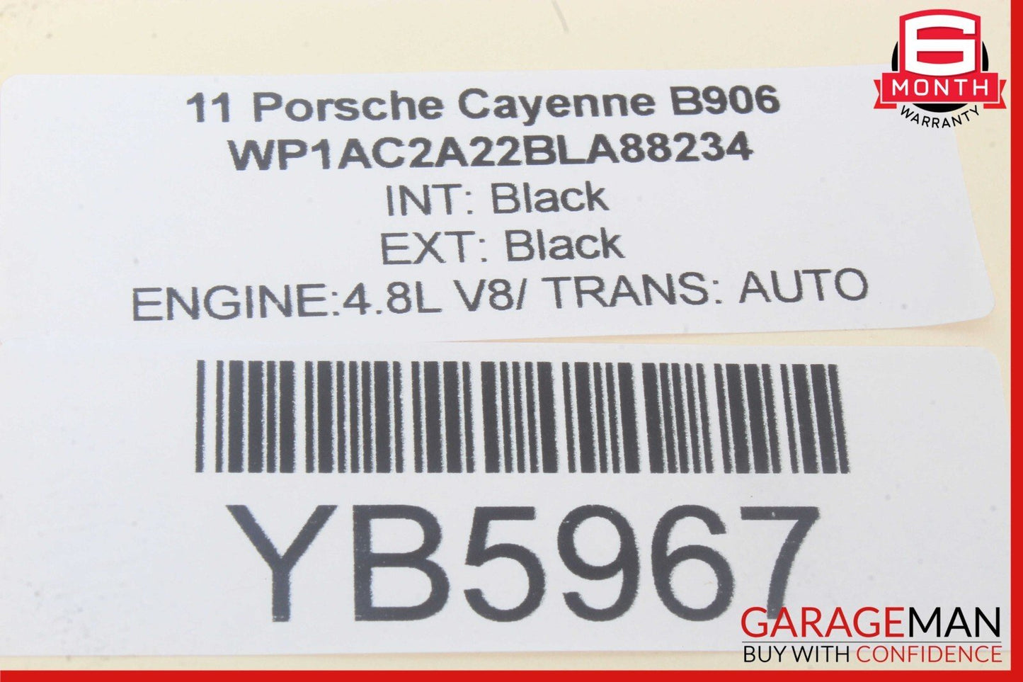11-12 Porsche Cayenne S 958 Rear Right or Left Side Door Control Module OEM