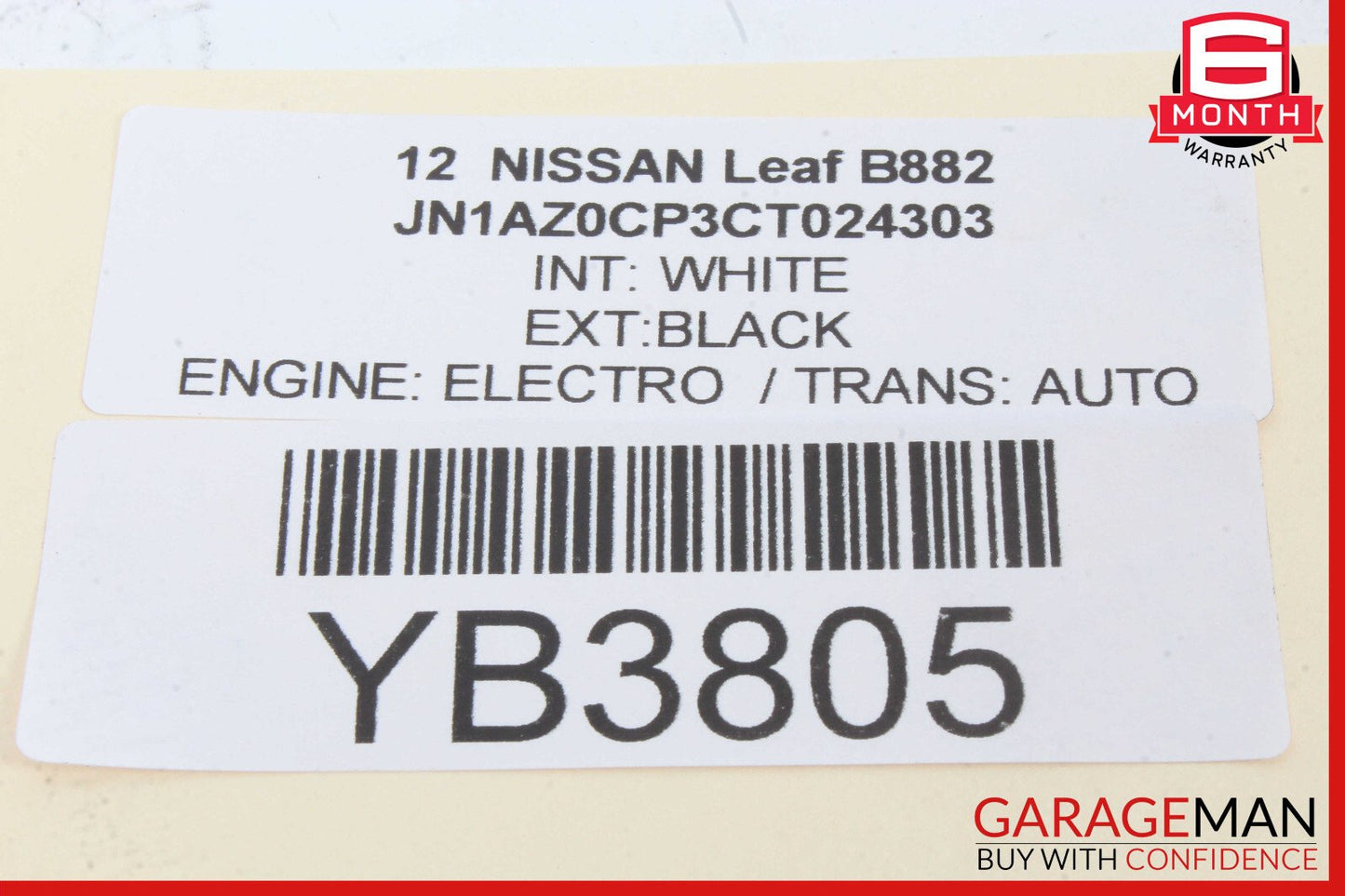 11-12 Nissan Leaf Rear Trunk Lock Latch Actuator OEM
