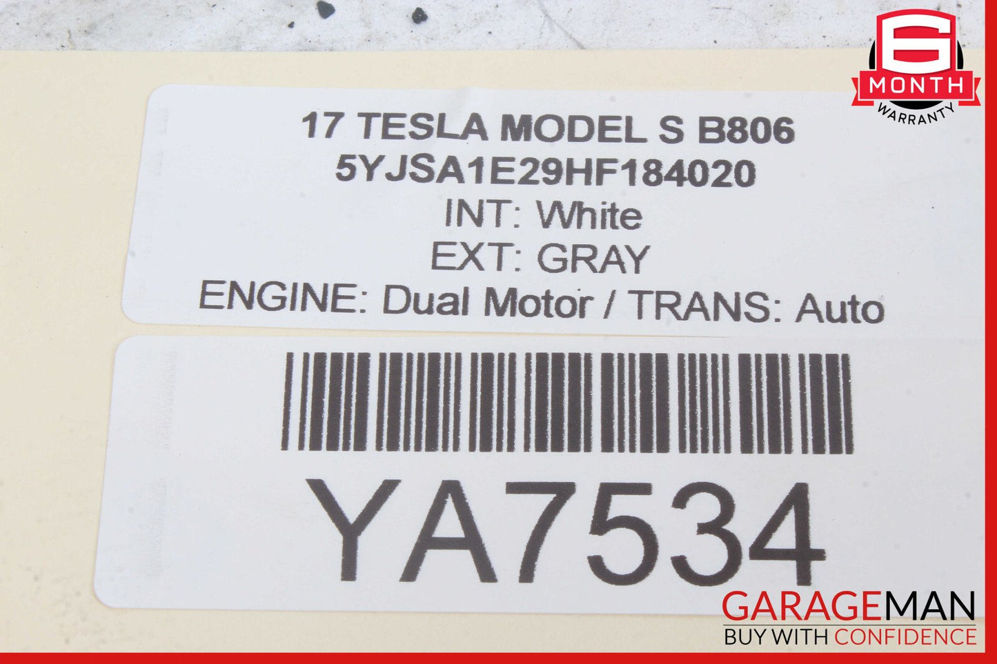 12-20 Tesla Model S Front Right Passenger Side Lower Control Arm OEM