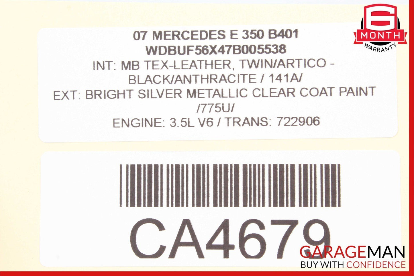 03-09 Mercedes W211 E500 E350 E63 AMG Front Left Driver Side Door Control Module