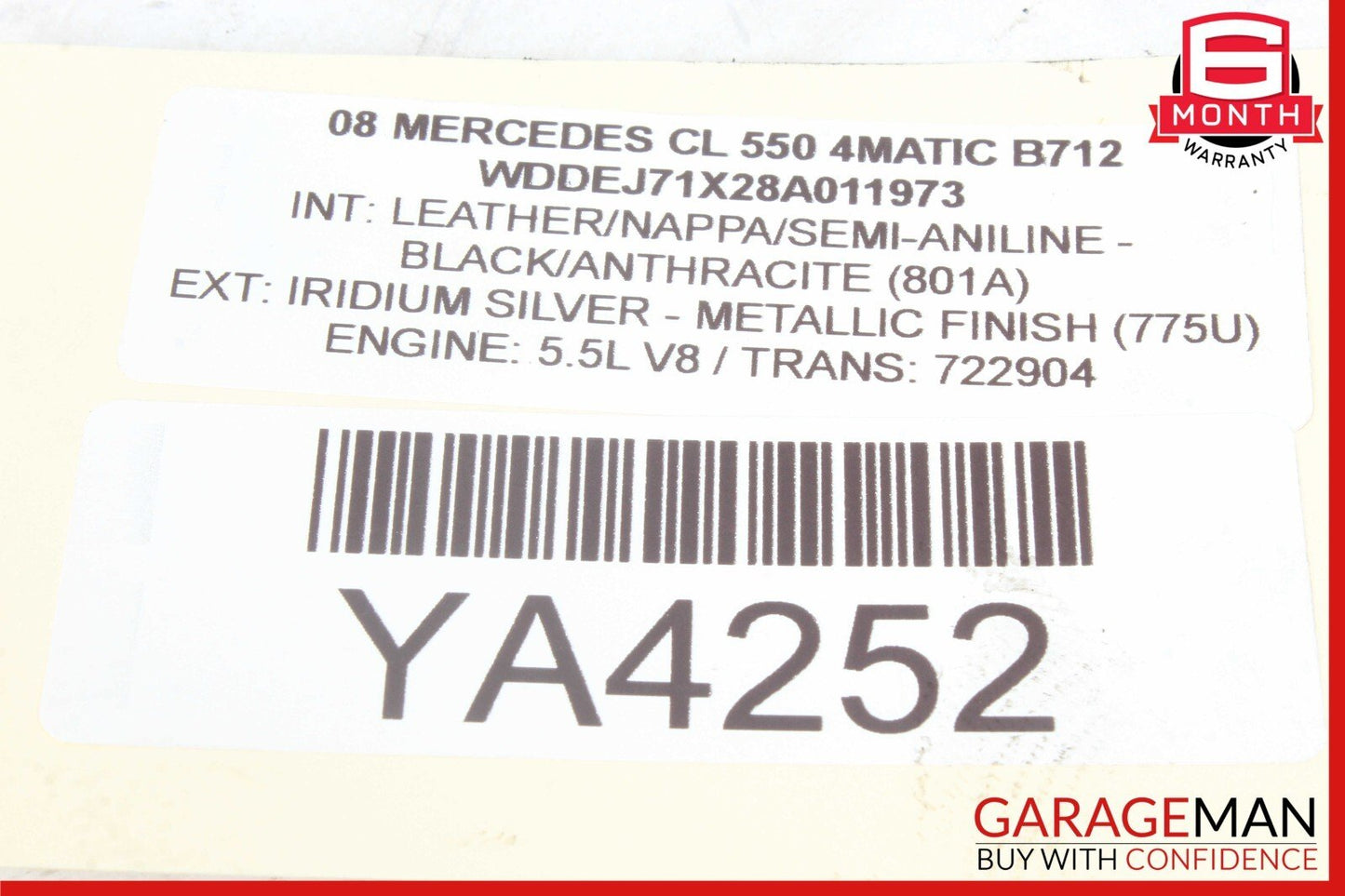 07-14 Mercedes W221 S500 S450 S550 4Matic Front Left Side Lower Control Arm AWD