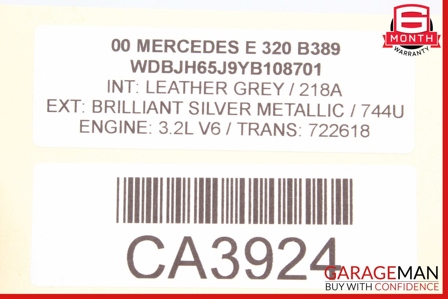 98-02 Mercedes W210 E320 Rain Sensor Cover Trim Panel 2108220040 OEM