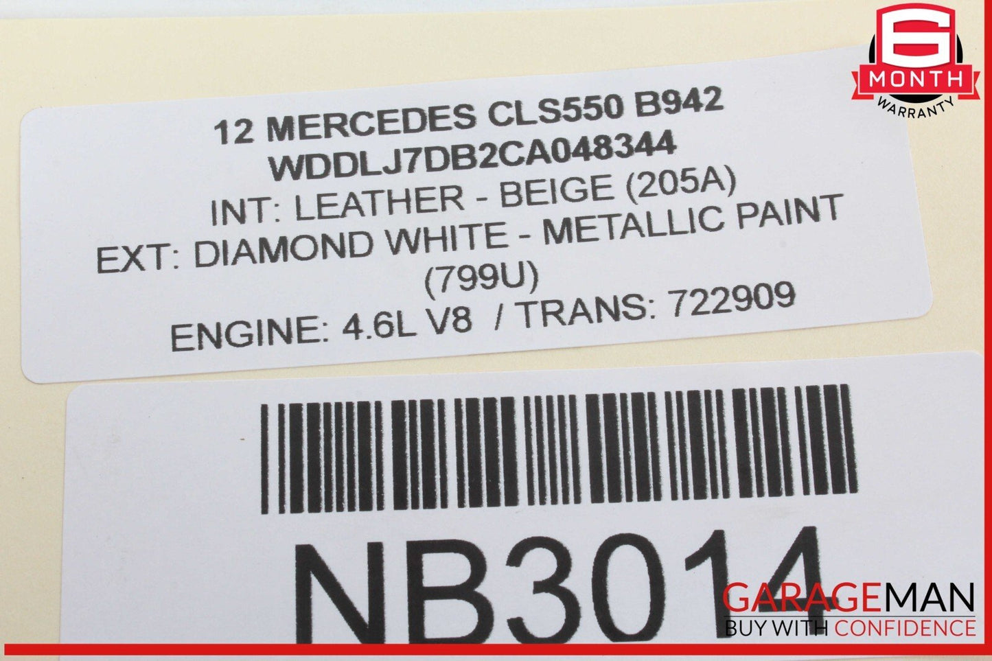 10-20 Mercedes W218 CLS550 E350 Front Left Window Regulator Motor 2078200542 OEM