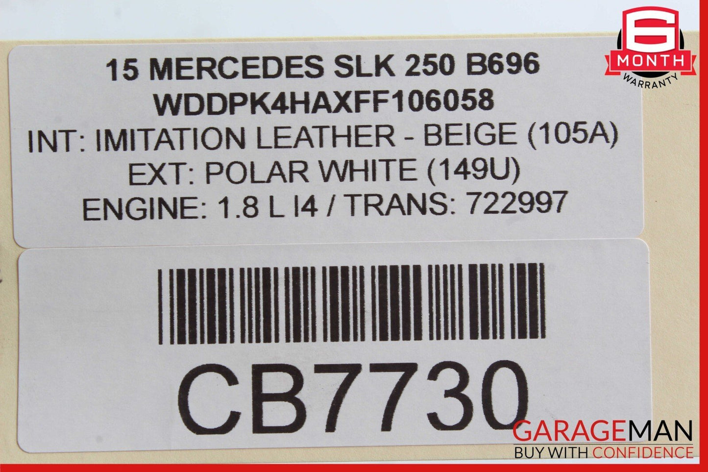 12-15 Mercedes W204 C250 R172 SLK250 Engine Generator Alternator 120 AMP 14V OEM