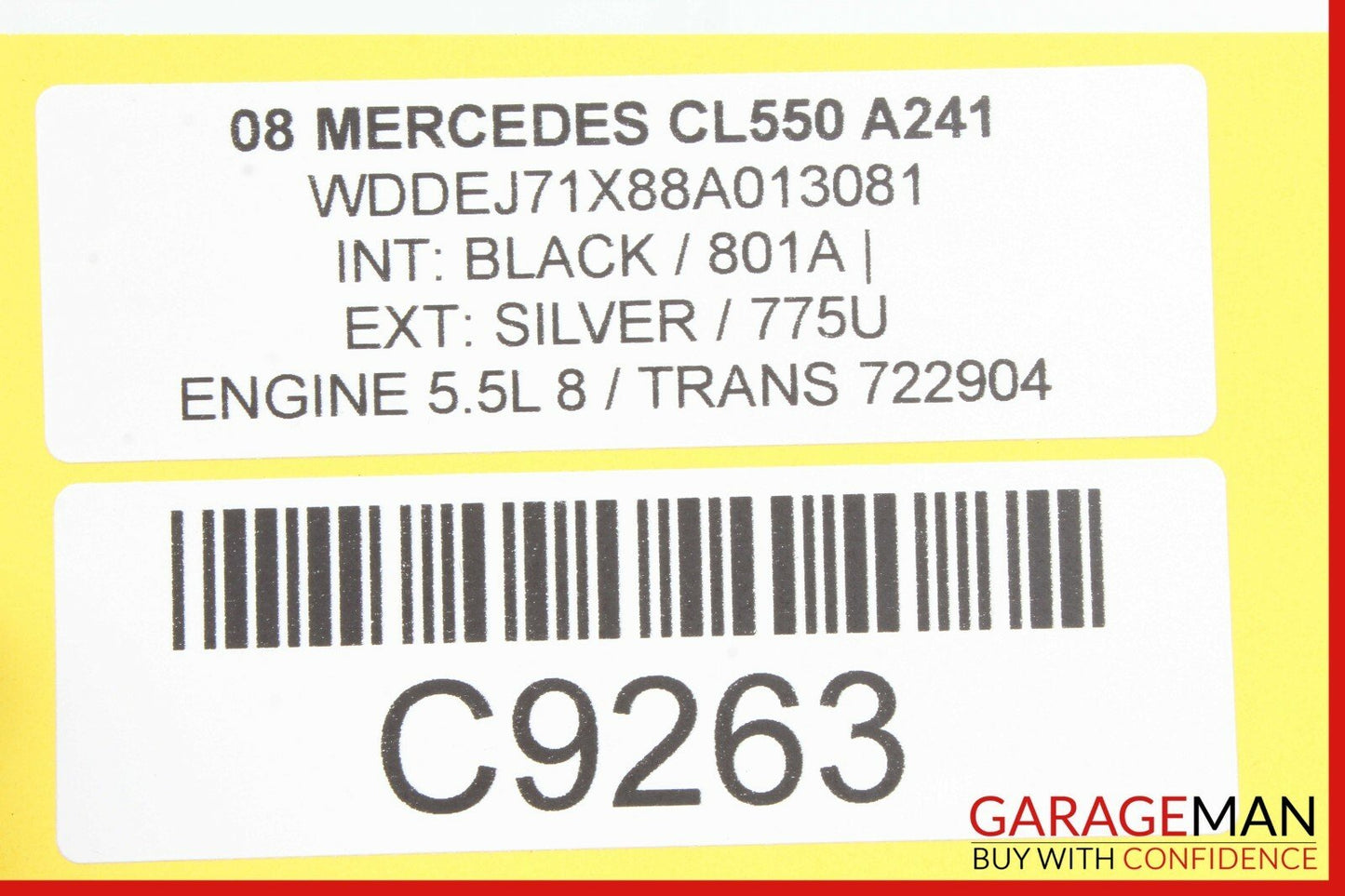 07-09 Mercedes W216 CL550 Front Right or Left Dynamic Seat Control Module OEM