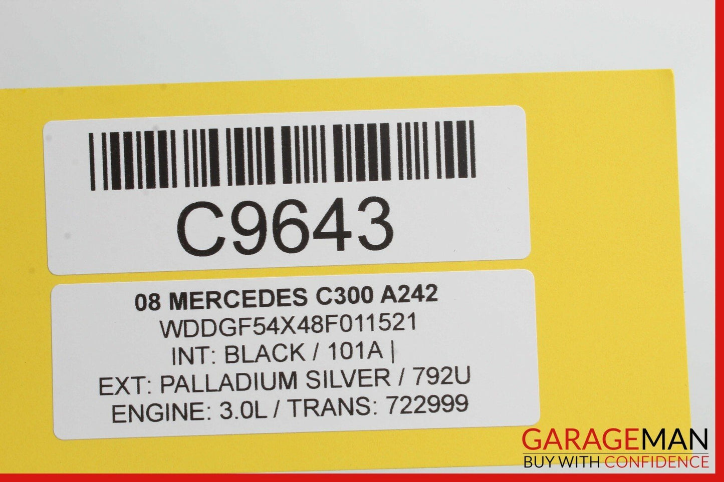 08-11 Mercedes W204 C300 C350 Rear Right Passenger Side Door Control Module OEM