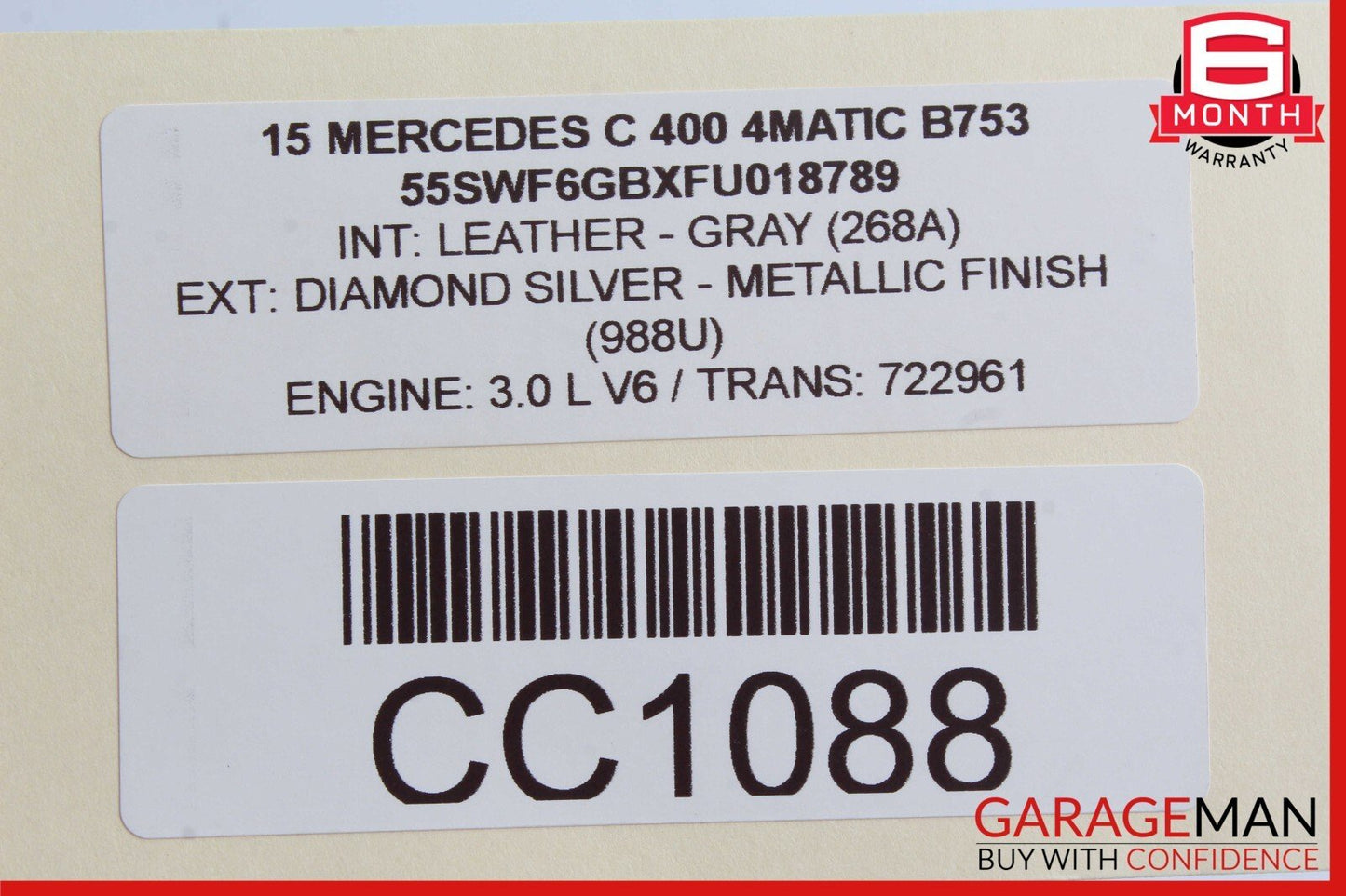 15-22 Mercedes W205 C400 C300 GLC300 S450 Transmission Oil Cooler Radiator OEM
