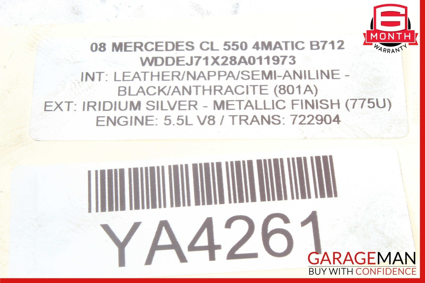 07-14 Mercedes W221 S550 CL63 Rear Left / Right Side Tie Rod Lower Control Arm