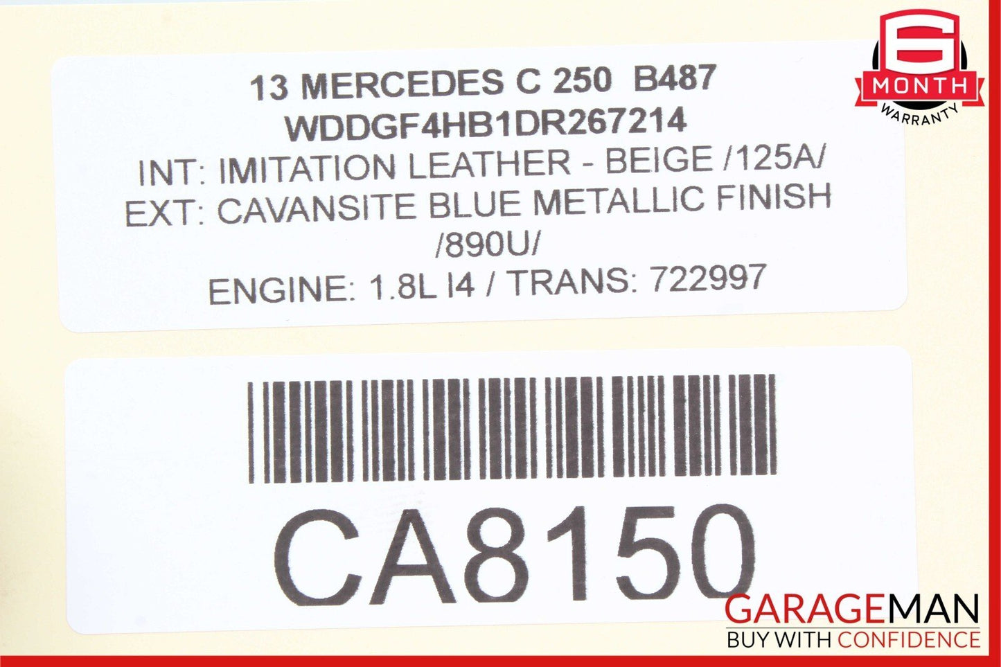 12-15 Mercedes W204 C250 SLK250 E250 1.8 AC A/C Air Conditioning Compressor Pump