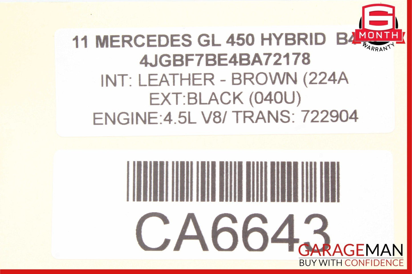 03-12 Mercedes X164 GL450 GL500 CLS550 Front Right Seat Control Module Unit OEM