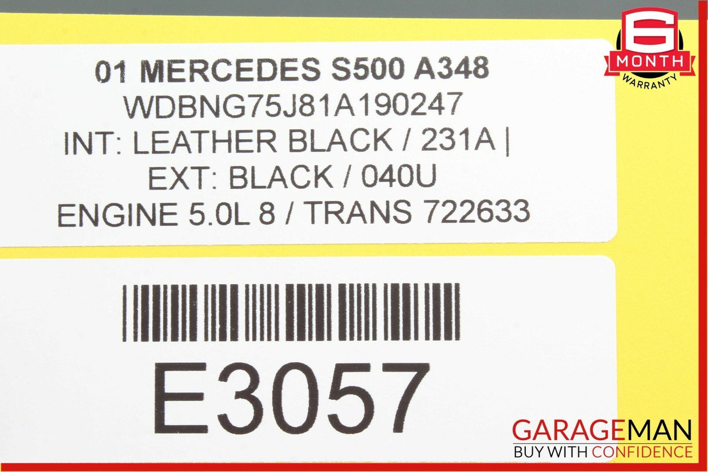 00-06 Mercedes W220 S500 CL500 PDC Parktronic Distance Control Module Unit OEM