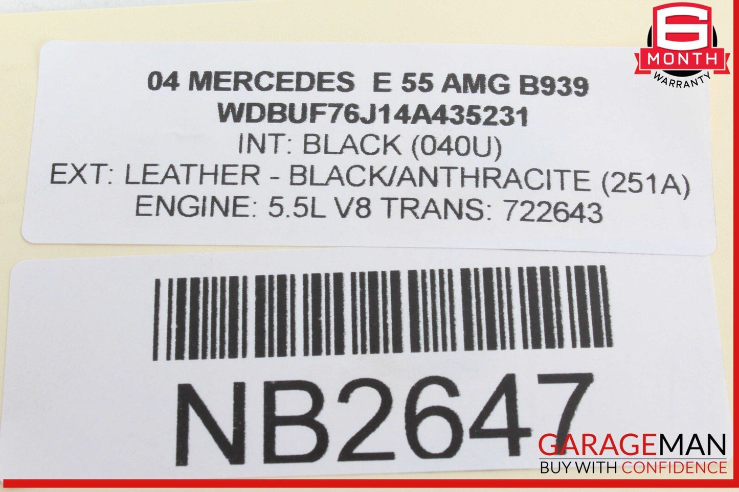03-06 Mercedes W211 E55 AMG Parktronic Park Assist Control Module Unit OEM