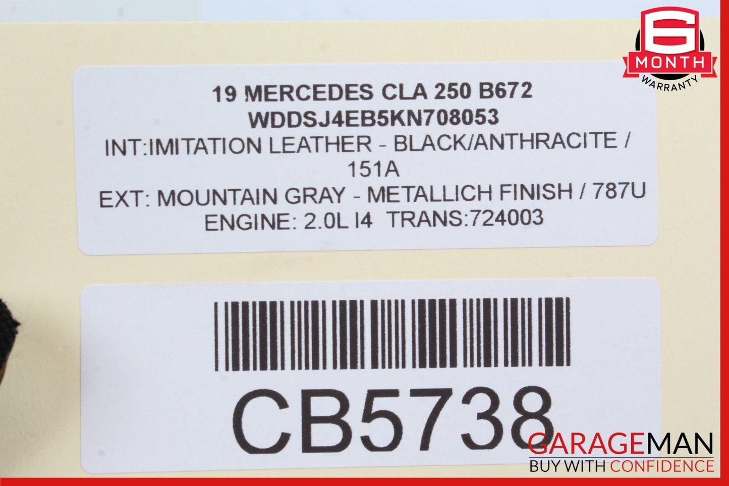 14-19 Mercedes W117 CLA250 Front Right or Left Dash AC A/C Air Vent Grille Trim