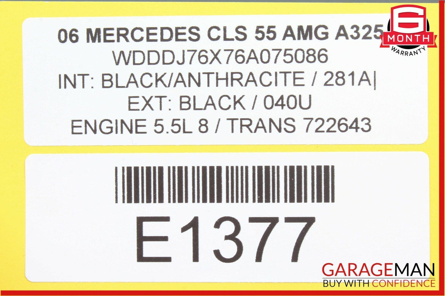 03-11 Mercedes W219 CLS55 AMG E350 Front Left Side Under Seat Control Module OEM
