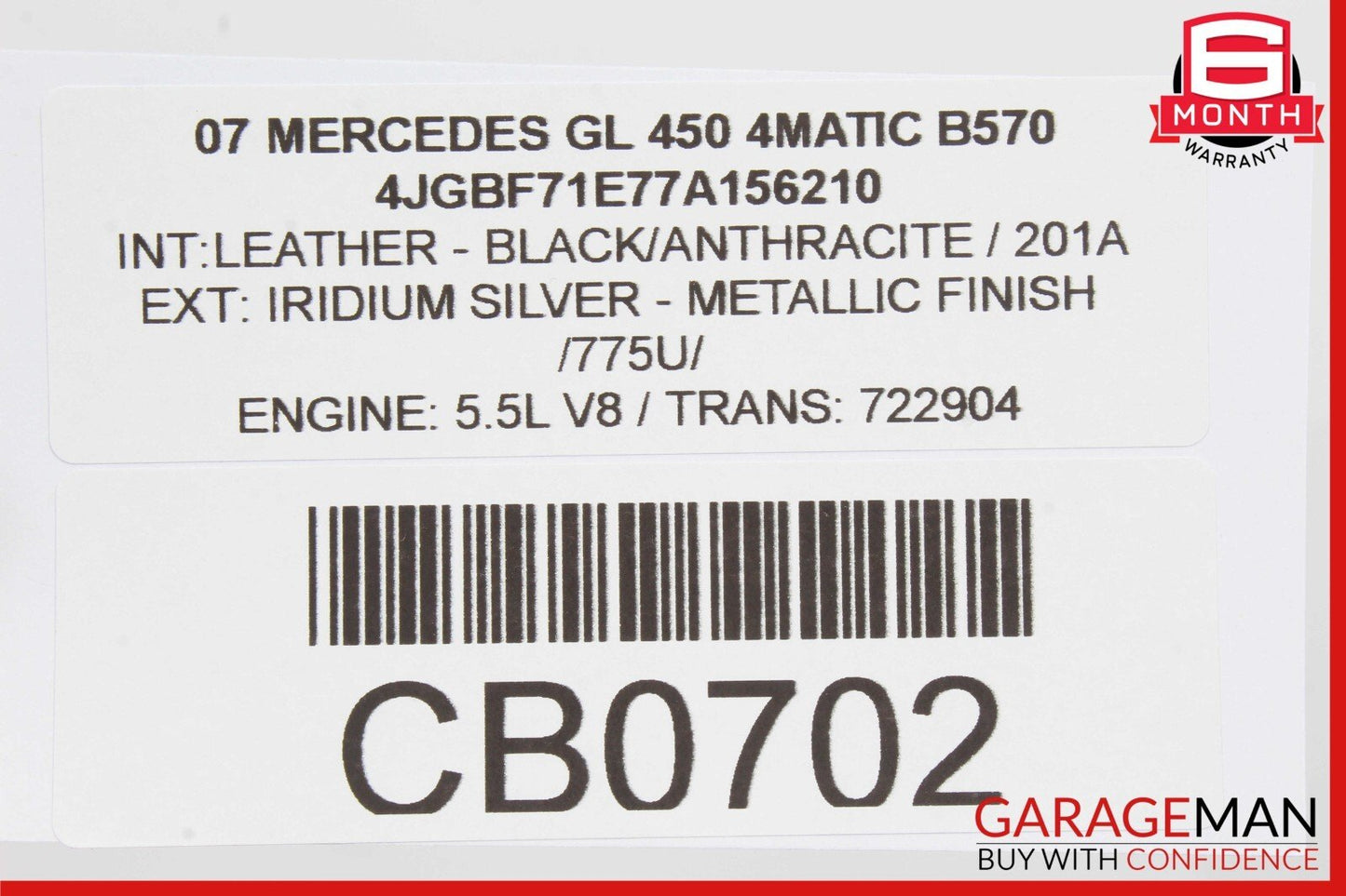 07-12 Mercedes X164 GL450 GL550 3rd Third Seat Row Power Folding Control Module