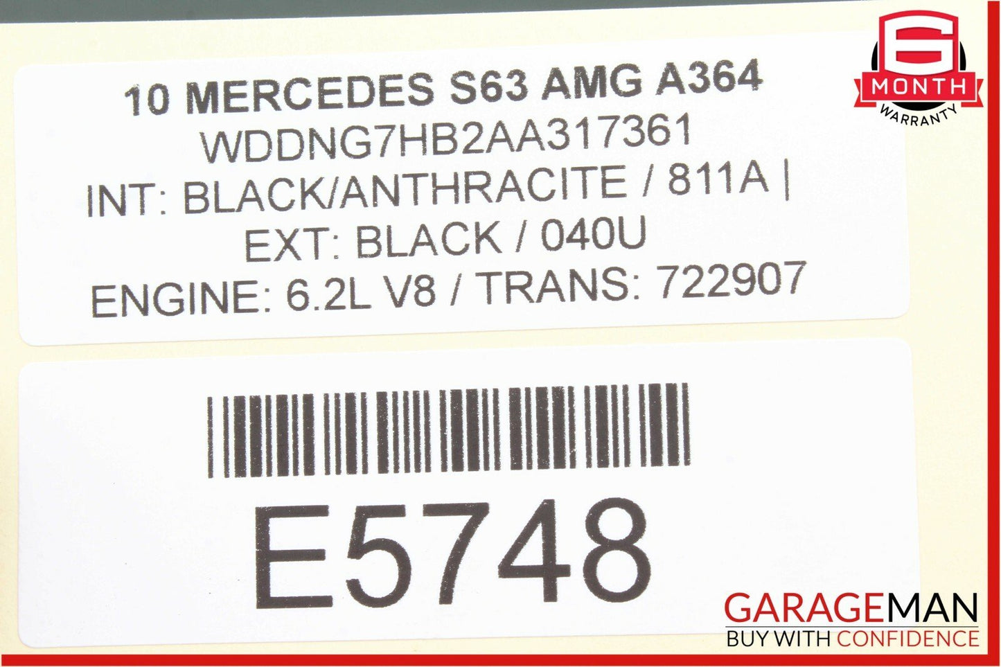 07-13 Mercedes W221 S63 AMG Rear Left or Right Door Control Module OEM