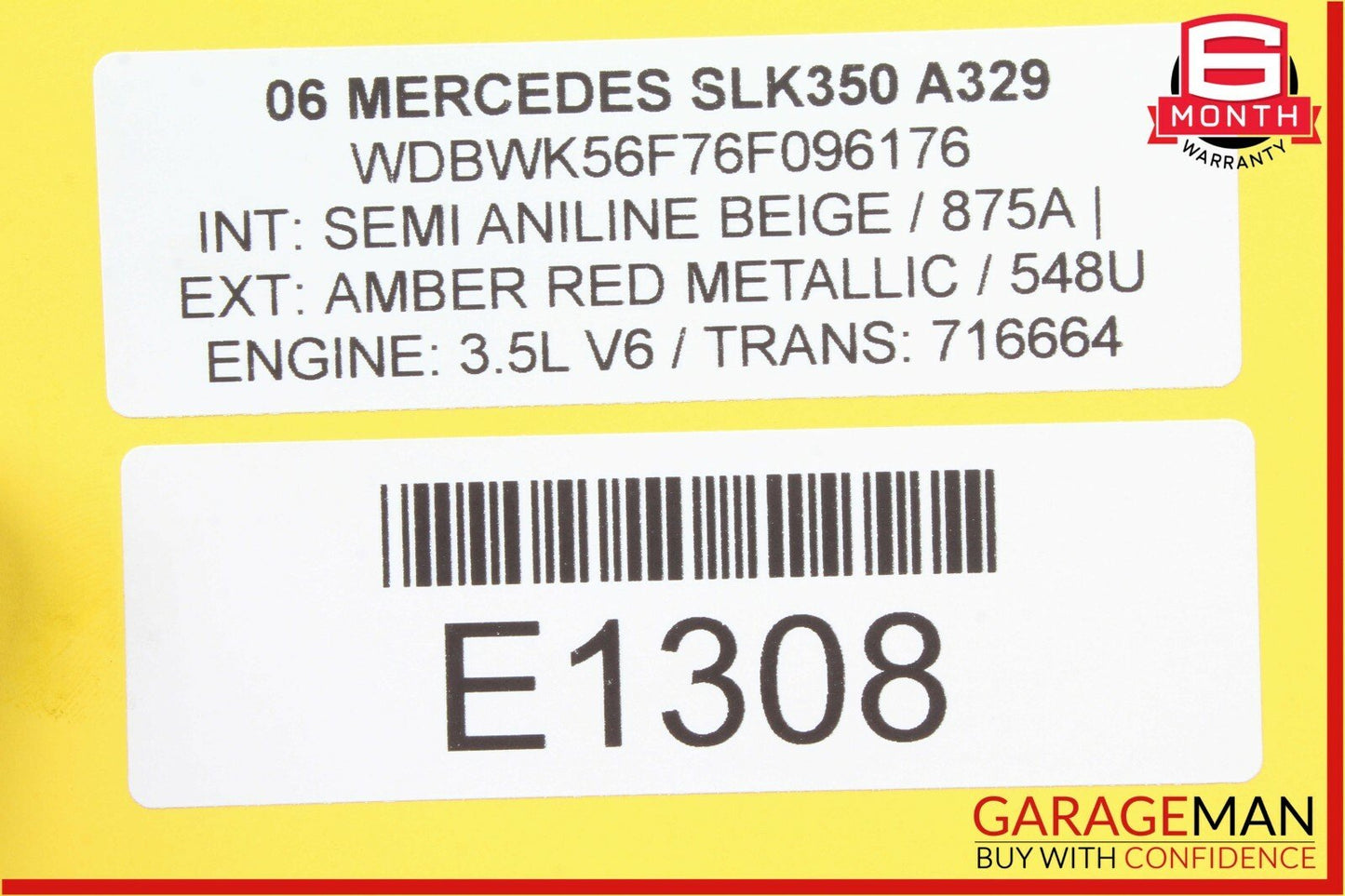 00-08 Mercedes SLK350 SL500 CL500 Anti Theft Alarm Sensor Control Module OEM