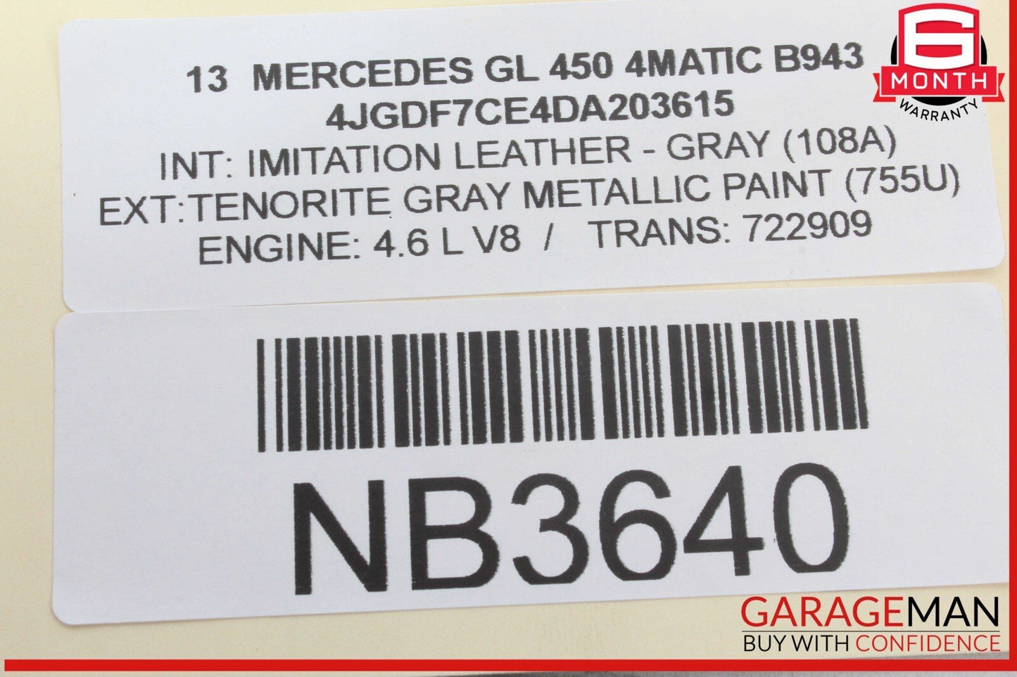 10-20 Mercedes X166 GL450 4MATIC Communication Control Module Unit OEM