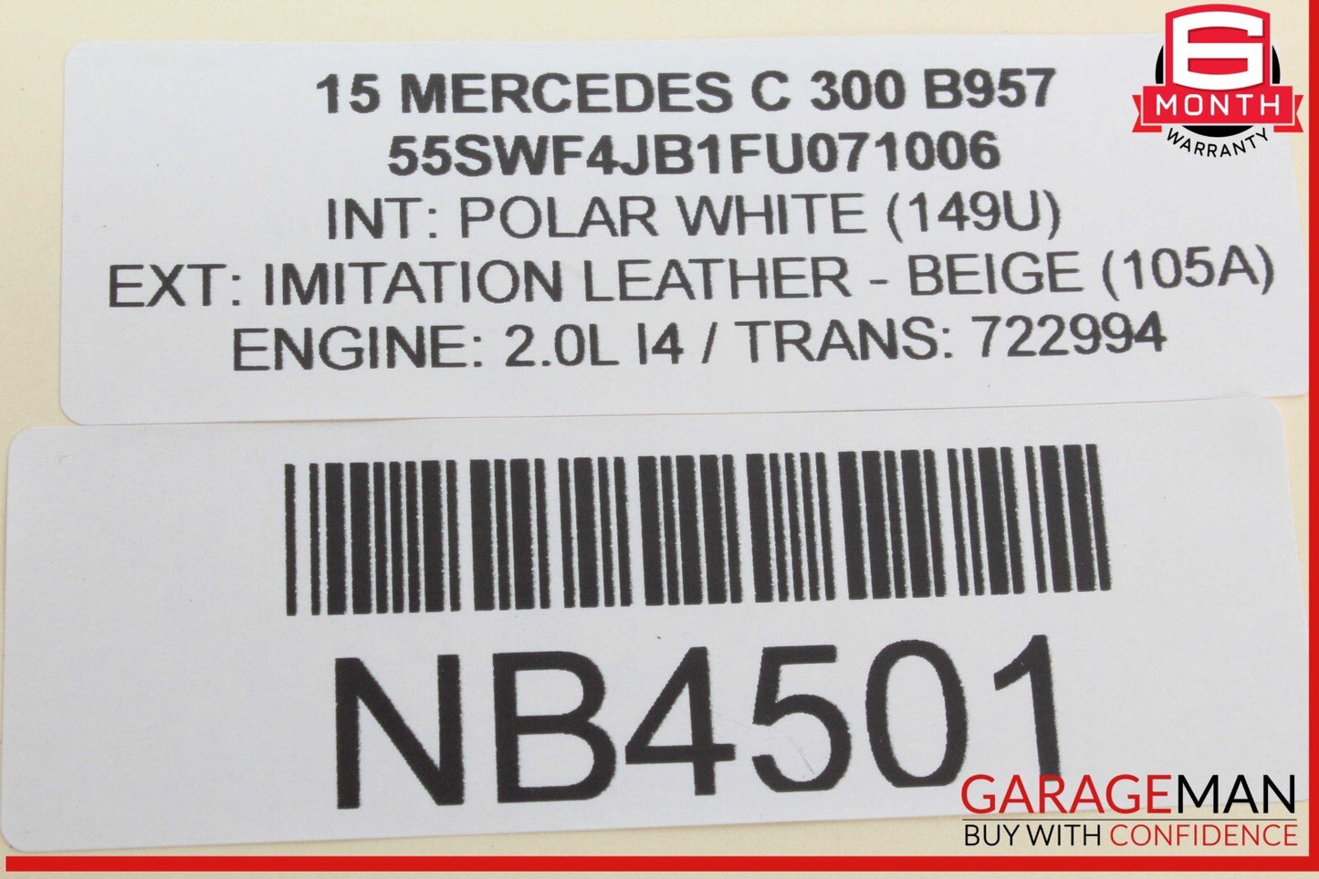 15-18 Mercedes W205 C300 Front Left Driver Side Door Control Module