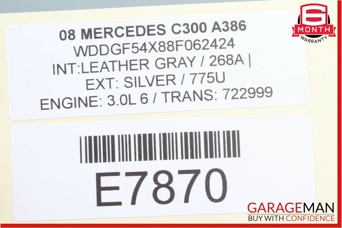 08-11 Mercedes W204 C300 C250 Front Right Passenger Side Door Control Module OEM