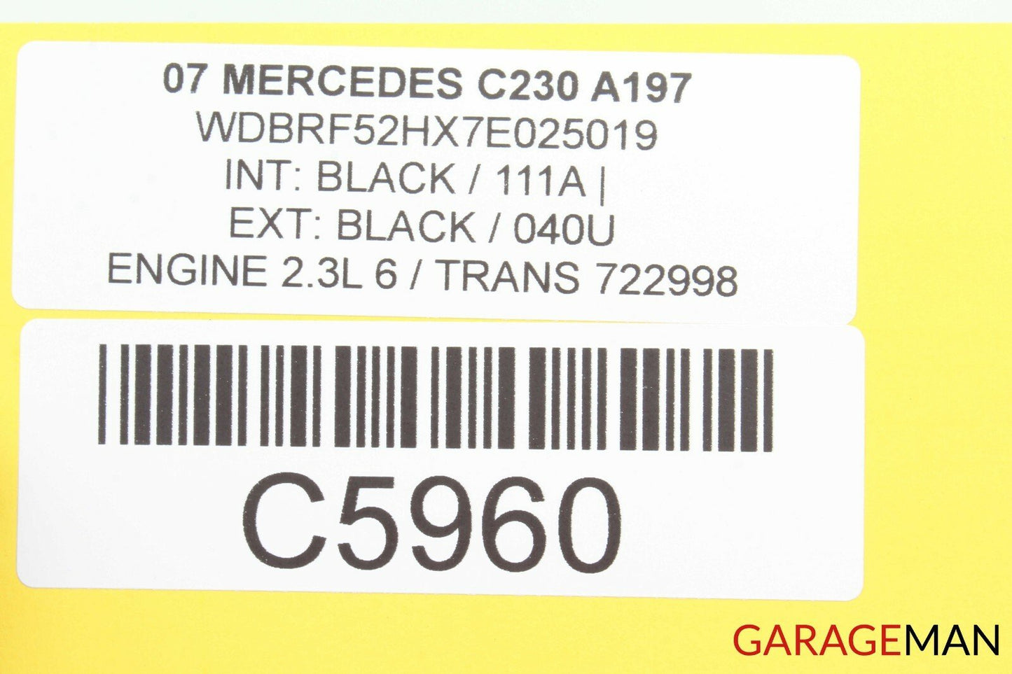 01-07 MERCEDES W203 C230 FRONT RIGHT SIDE DOOR CONTROL MODULE UNIT Q9 OEM
