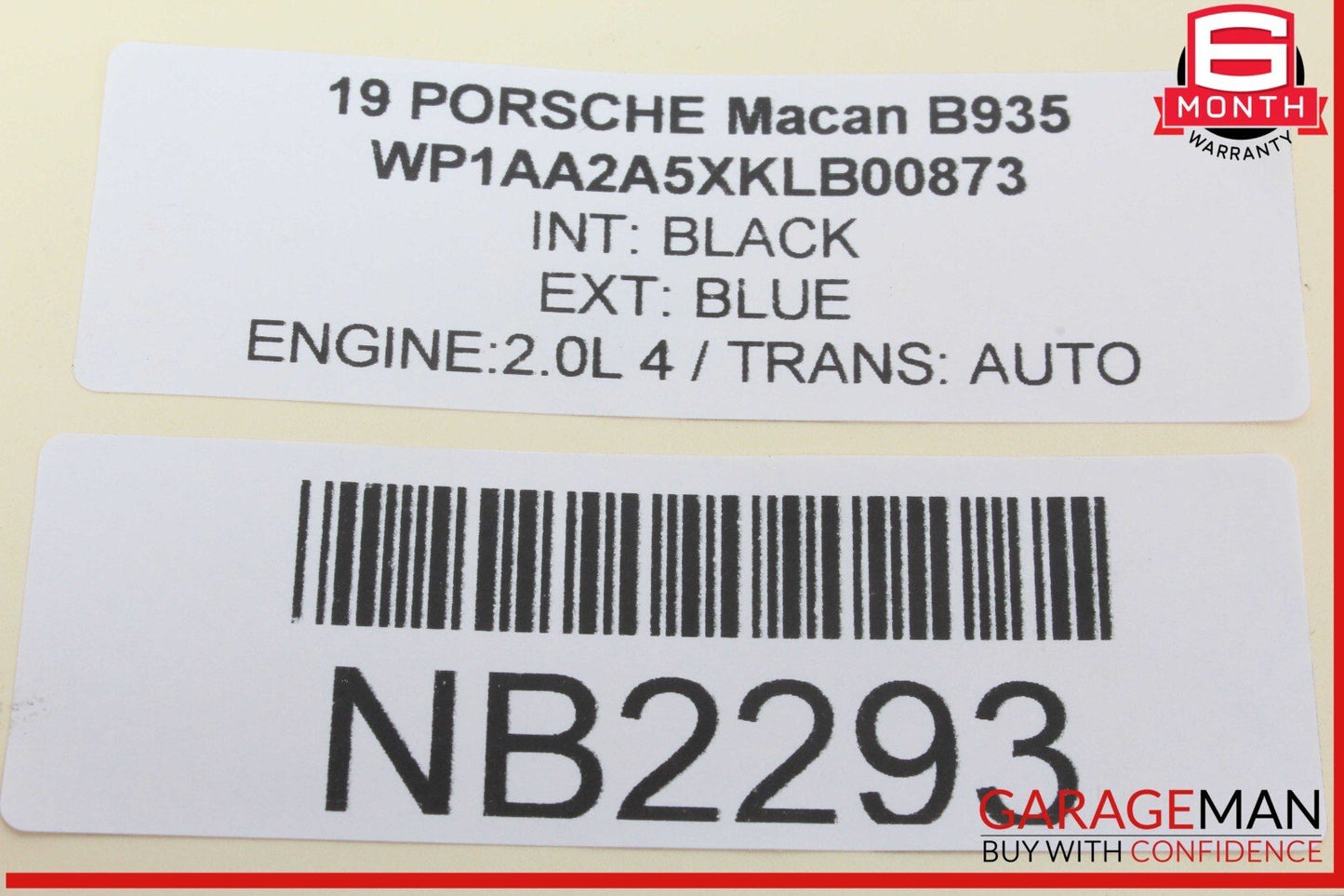 15-24 Porsche Macan 95B Rear Left Driver Side Door Window Regulator Motor OEM