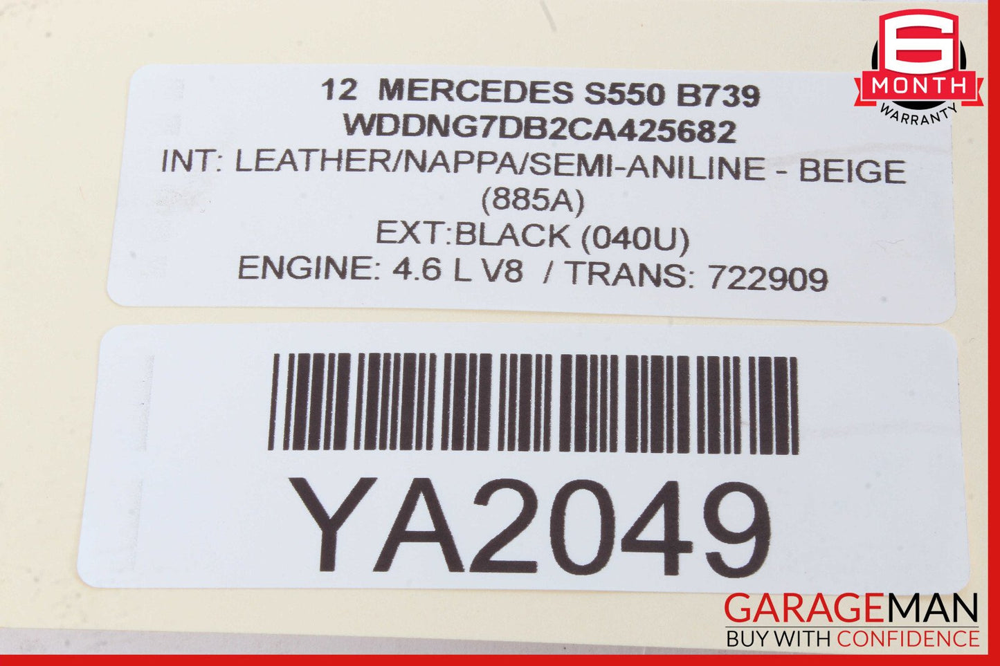 07-14 Mercedes W221 S550 CL550 Electronic Parking Button Switch 2215401445 OEM
