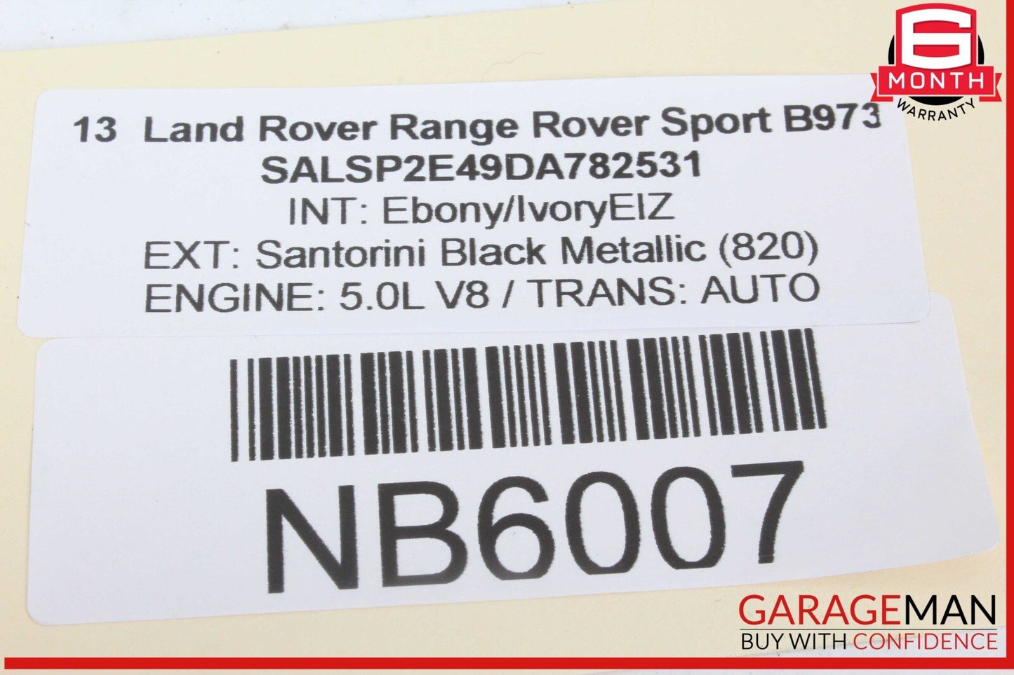 10-13 Land Rover Range Rover Sport Steering Column Surround Cover Trim w/ Switch