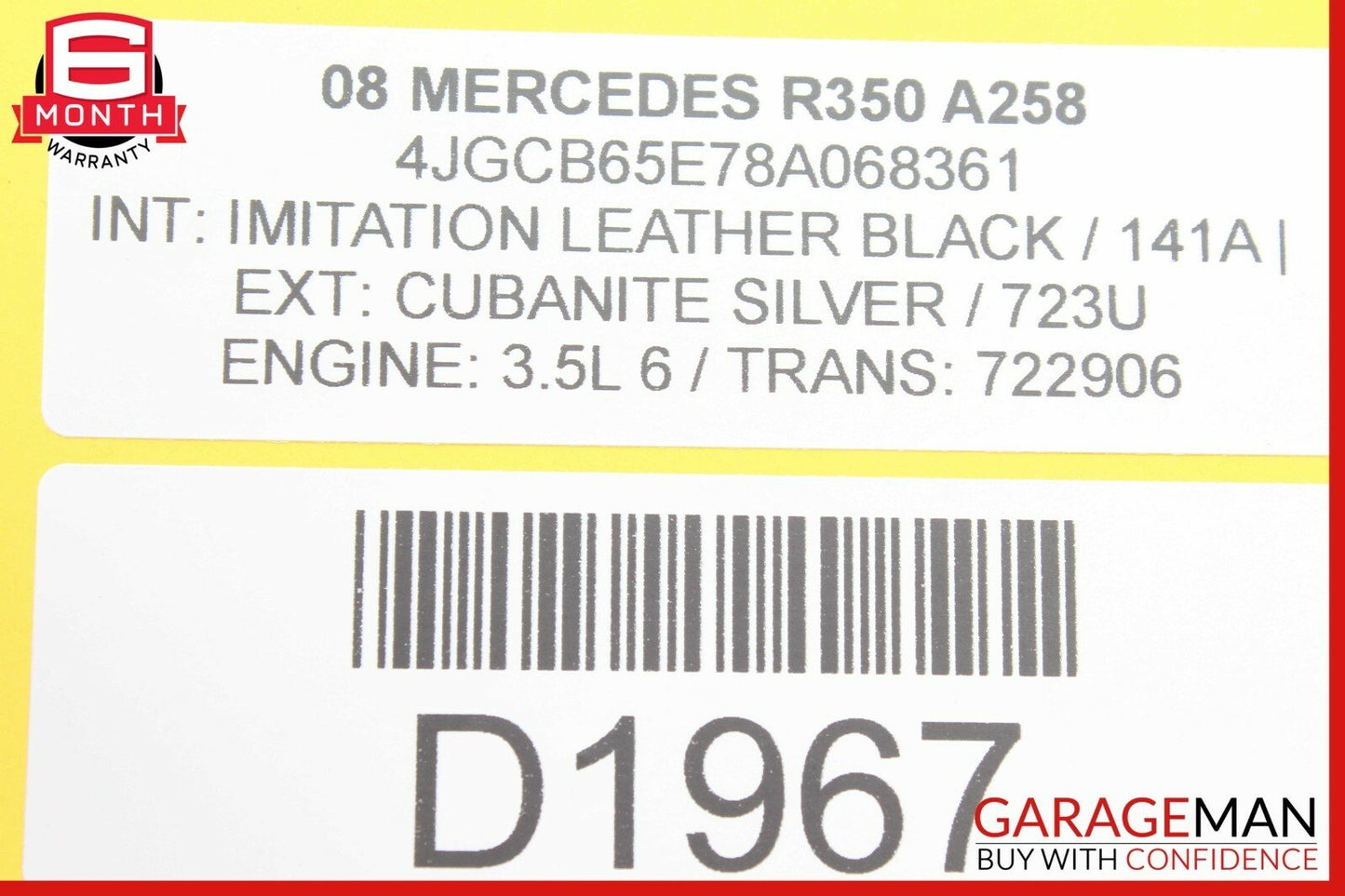 06-12 Mercedes W251 R350 GL450 Front Left Driver Side Seat Motor 0390203211 OEM