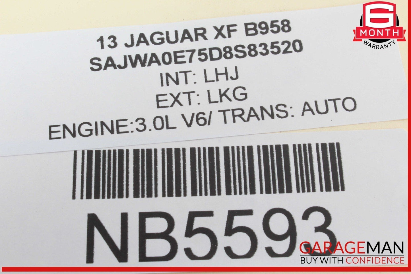 09-15 Jaguar XF XFR Rear Left Blind Spot Module Sensor 9X2314D453AH OEM