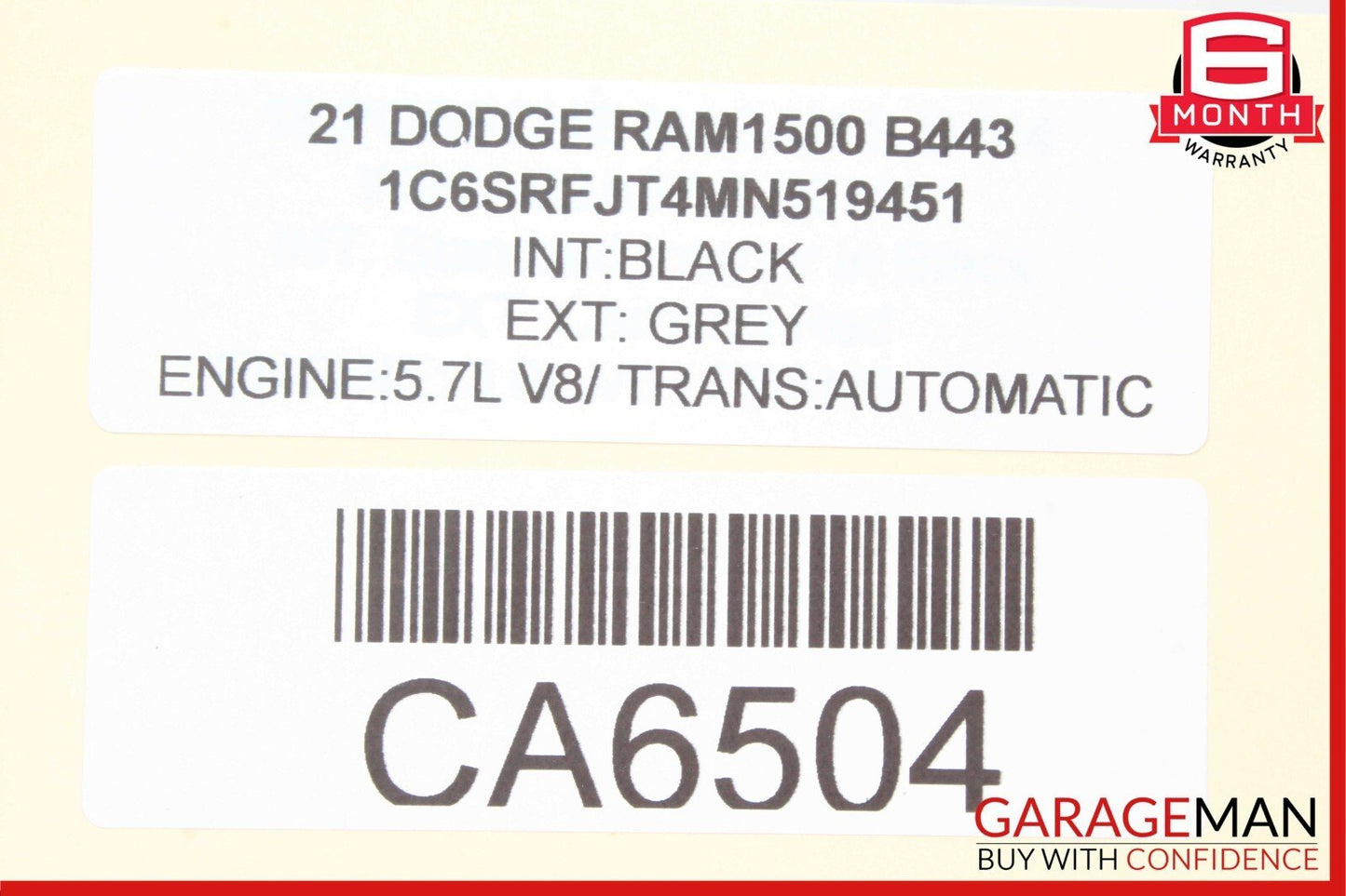 21-22 Dodge RAM 1500 Gateway Computer Control Module Unit 68492545AA