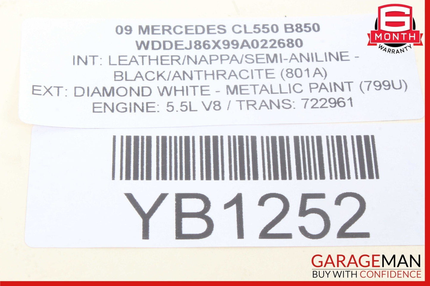 07-14 Mercedes W216 CL550 S400 Rear Left or Right Side Upper Control Arm OEM