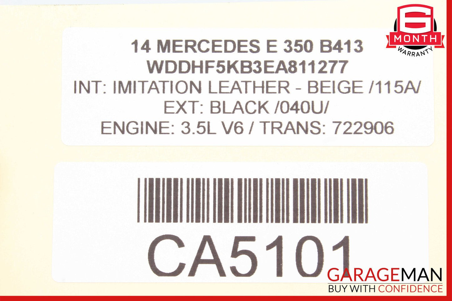 08-18 Mercedes E350 CLS550 CLS400 C300 Rear Right Side Door Control Module Unit