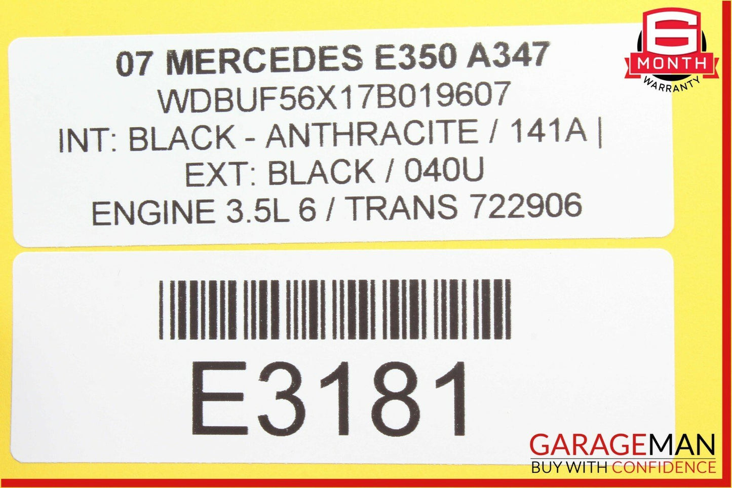 03-09 Mercedes W211 E63 AMG E350 Front Right Passenger Side Door Control Module