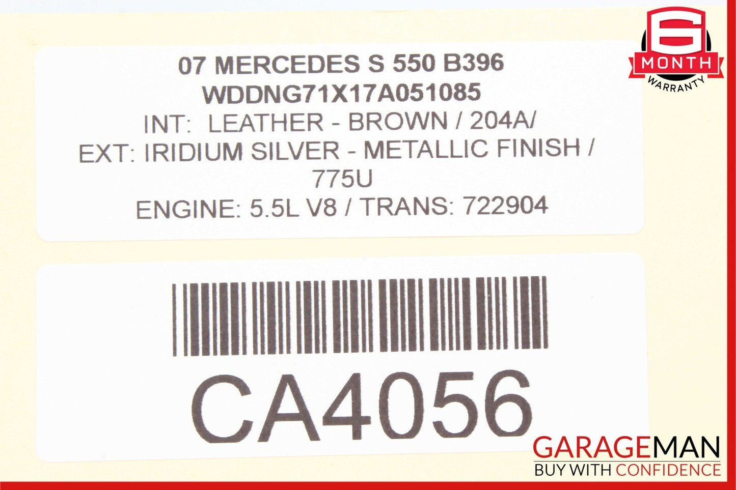 2007 Mercedes W221 S550 Alpine VPA-B211A Vehicle HUB OEM