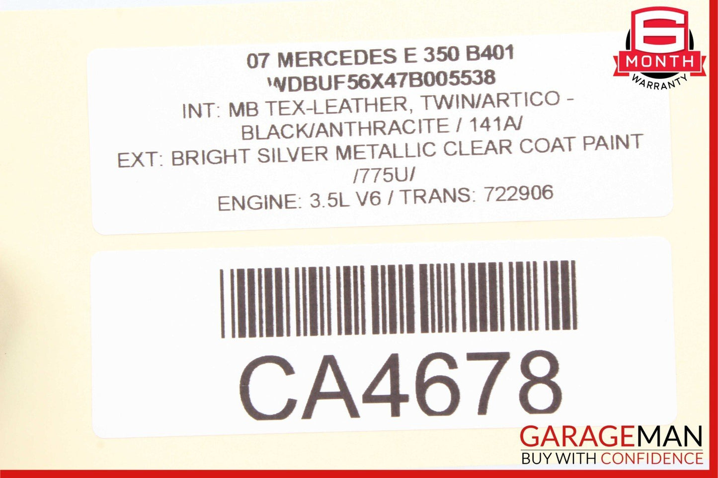 03-09 Mercedes W211 E350 E550 Front Right Passenger Side Door Control Module OEM