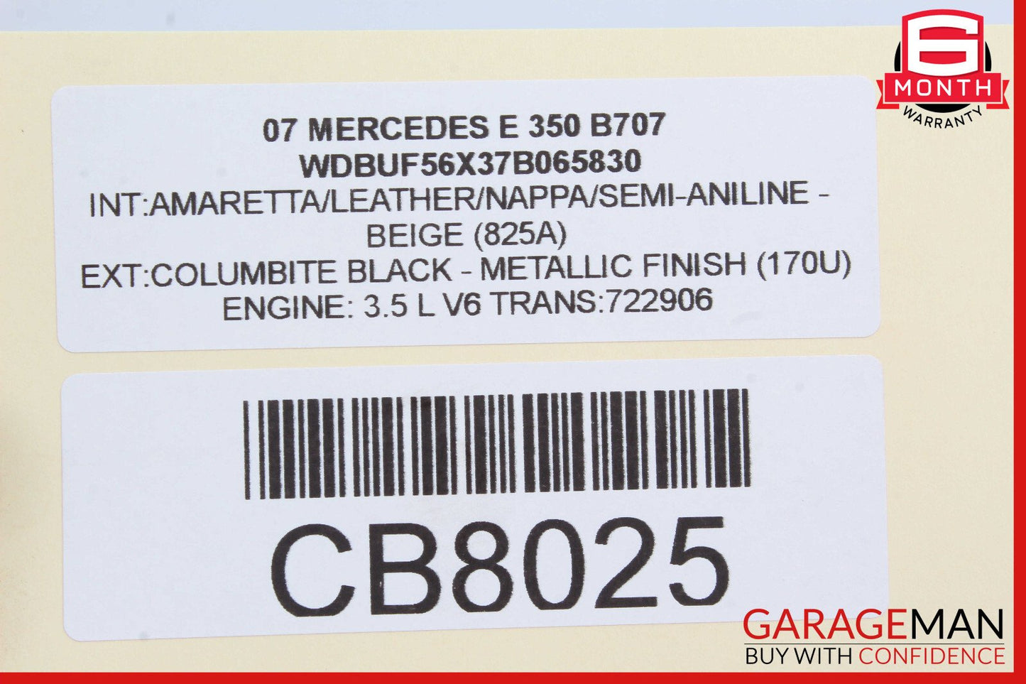 03-09 Mercedes W211 E350 E550 Rear Left Driver Door Control Module OEM