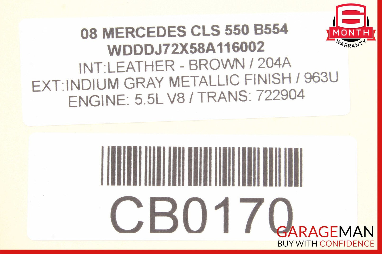 06-11 Mercedes W219 CLS550 Rear Right Door Control Module 2198200326 OEM