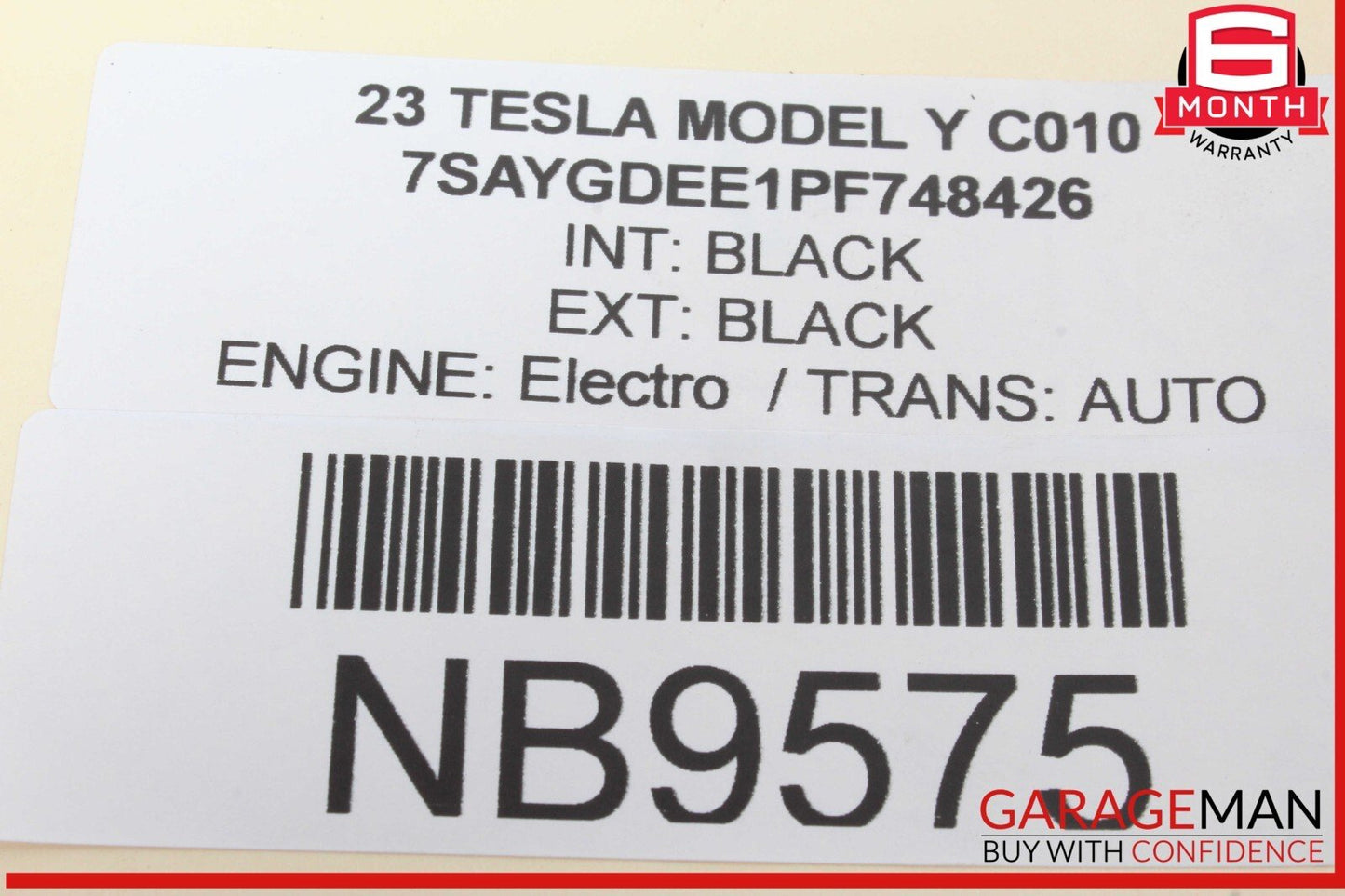 20-23 Tesla Model Y Rear Right Passenger Side Window Regulator Motor OEM